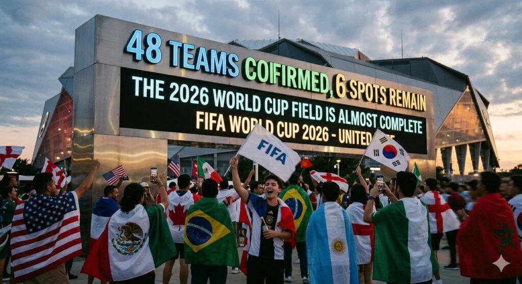2026 FIFA World Cup Qualified Teams: 48 Spots Almost Full — Final 6 Decided March 31